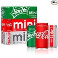 Coca-Cola Mini Can Variety Pack 7.5 Fl Oz Pack Of 30 (10 Each: Coke Classic Diet Coke Sprite) 7.5 Fl Oz ()