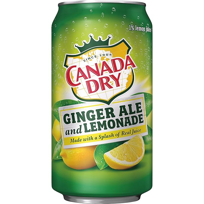 Canada Dry Ginger Ale and Lemonade 12 fl oz cans (pack of 12)