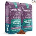 Organic Mushroom Decaffeinated Coffee Dark Roast Swiss Water Water Process Red Reishi &amp Chaga Decaf for Calm and Relaxed Focus Grade 1 Single Origin Peruvian 12oz - Ground (2 Pack)