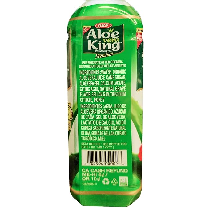 OKF Aloe Vera King Drink Original 16.9 Fluid Ounce (Pack of 12)