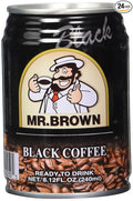 Mr. Brown Black Coffee 8.12 Ounce (Pack of 24)