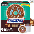 The Original Donut Shop Snickers Coffee Keurig Single Serve K-Cup Pods Flavored Coffee 96 Count (4 Packs of 24)