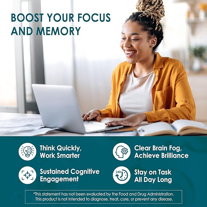 Phosphatidylserine - Nootropic Brian Supplement Focus &amp Energy Gummies+ Bacopa Monnieri Omega 3 Huperzine A Methyl B12 &amp B6 for Seniors Gamers Workers Non-GMO Caffeine-Free Sugar Free