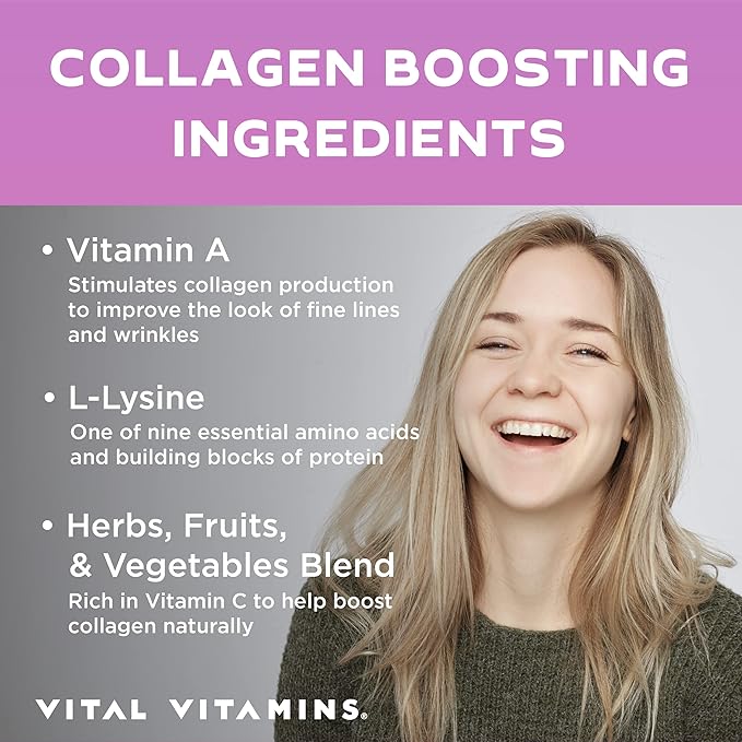 Vital Vitamins Vegan Collagen Booster + Women's Multivitamin Complex
