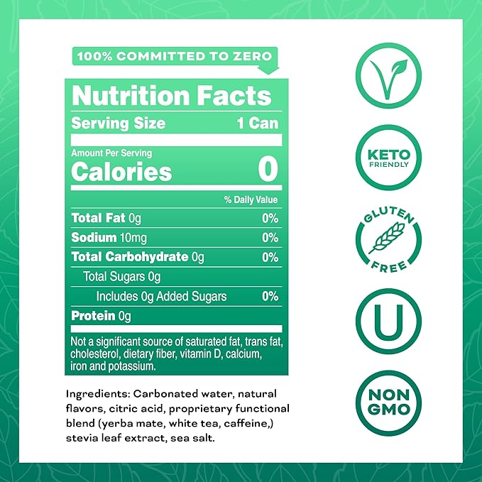 Yerbaé Variety Flex Pack Functional Energy Drink - 0 Sugar 0 Calories 0 Carbs. Yerbae is Energized by Yerba Mate Plant-Based Healthy Alternative to Sugary Energy Beverages 16oz cans (12 Pack)
