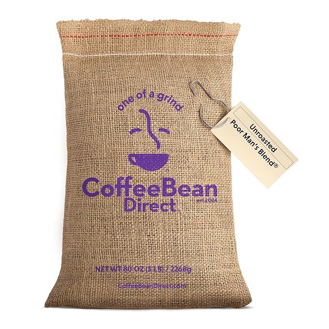 Coffee Bean Direct Unroasted Poor Man's Blend 5 Pound (Pack of 1)