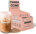 Renude Chagaccino - Chaga Mushroom Powder Mushroom Coffee Drink Mix with Adaptogens Natural Energy and Immune Support Vegan Keto Zero Calorie Mushroom Blend Powder - 10 Servings