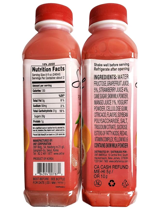 OKF Smoothie Multi Vitamin Premium New Drink 16.9 Fluid Ounce (5 Flavor Variety Pack 12 Pack)