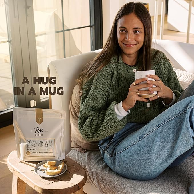Bone Broth Protein Powder Grass Fed Collagen with 14g Complete Protein per Serving Gluten Free Keto &amp Dairy Free Organic &amp Clean Ingredients No Added Sugar Chocolate 26 Servings