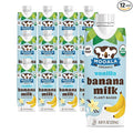 Mooala - Organic Vanilla Bananamilk Lunchbox Friendly Shelf-Stable Non-Dairy Nut-Free Plant-Based Beverage On the Go 12 Pack