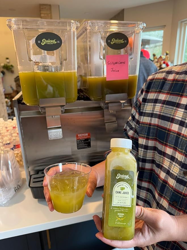 Sugarcane Juice – 300ml Bottles (Pack of 48 - $0.31/fl oz) – All Natural Frozen Fresh Taste – Perfect for Restaurants &amp Events
