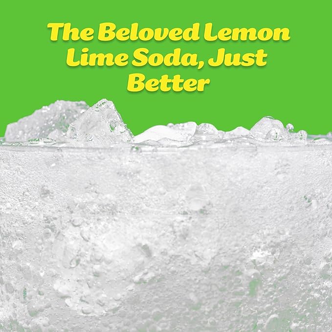 Slice Healthy Soda Lemon Lime Prebiotic &amp Probiotic Soda Pop 5g Fiber 35 calories 12 fl oz 12 Pack