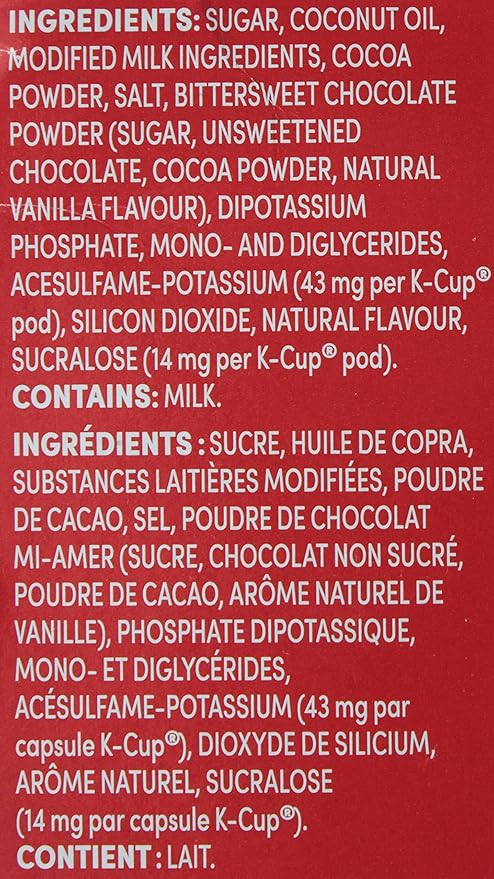 Tim Hortons Original Hot Chocolate Single Serve Keurig K-Cup Pods 10 Count (Pack of 2)