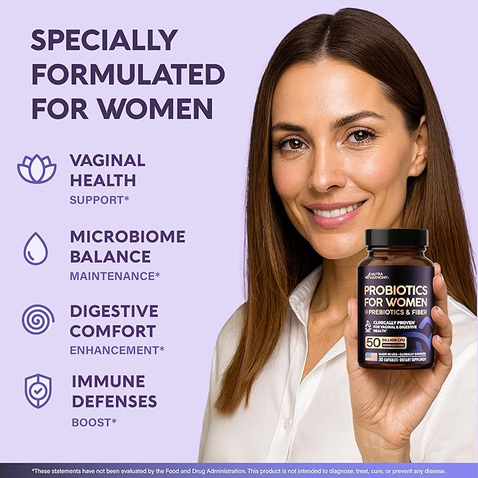 NUTRAHARMONY Collagen Peptides &amp Probiotics for Women Capsules