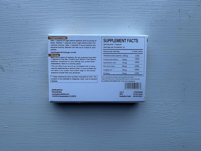 Sports Nutrition Supplement | Daily Energy &amp Wellness Support for Active Lifestyles | Botanical Formula | Convenient Travel Pack | 10 Count