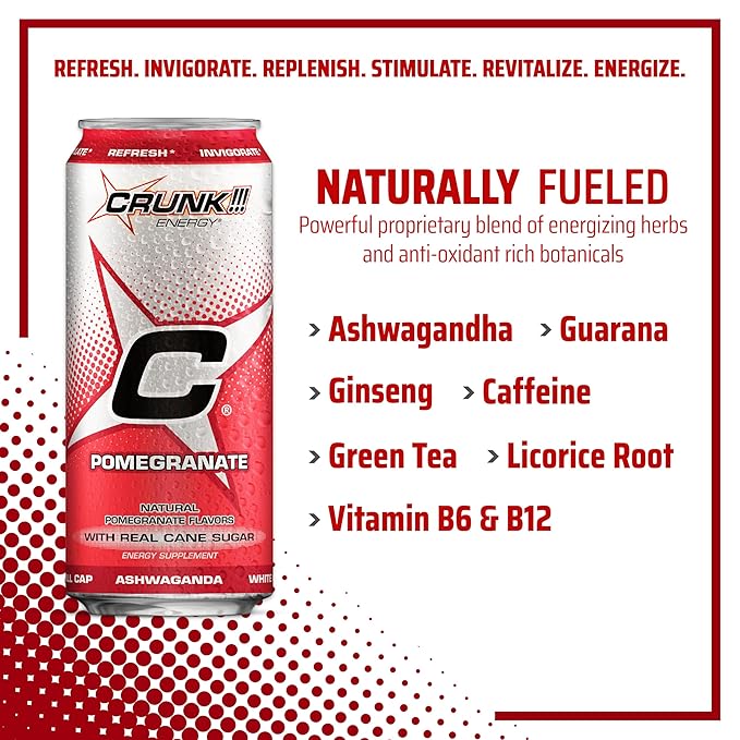 CRUNK!!! Energy Pomegranate 16oz 12pack