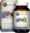 Garden of Life Once Daily Whole Food Multivitamin for Men Organic Mens Vitamins &amp Minerals Vitamin C Zinc Vegan for Health &amp Well-Being 30 Tablets