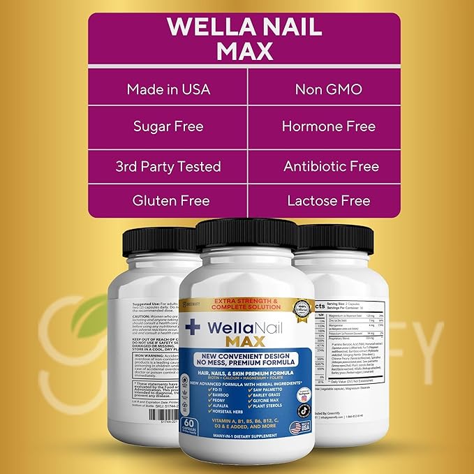 WellaNail MAX Hair Nails &amp Skin Supplement (3)