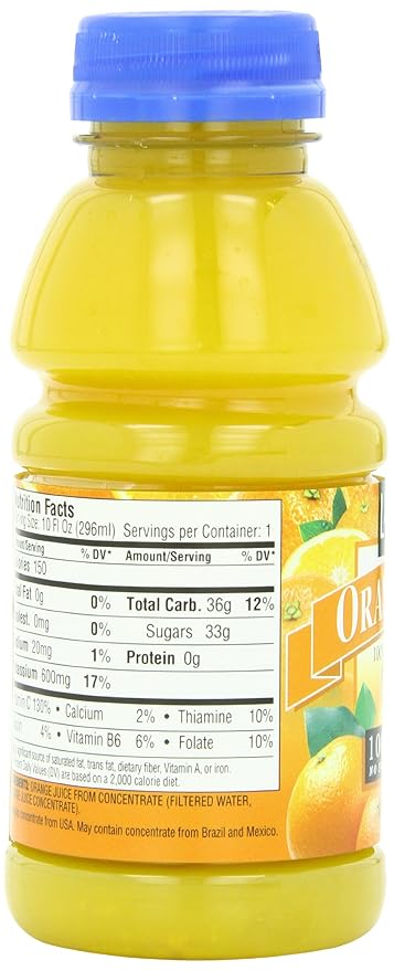 Langers 100% Juice Orange 10 Fl Oz (Pack of 12)
