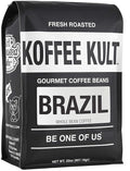 Koffee Kult Brazil Coffee Beans Medium Roast - 100% Single Origin Brazilian Coffee - Fresh Artisan Roasted (Whole Bean 32oz bag)