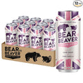 Bear 'n Beaver Premium Craft Cream Soda Soft Drinks Made with 100% Cane Sugar &amp Pure Vanilla - Vegan &amp Gluten-Free - Bold Caffeine Free Flavor for Mocktails Floats &amp Mixing - 12 Pack of 1