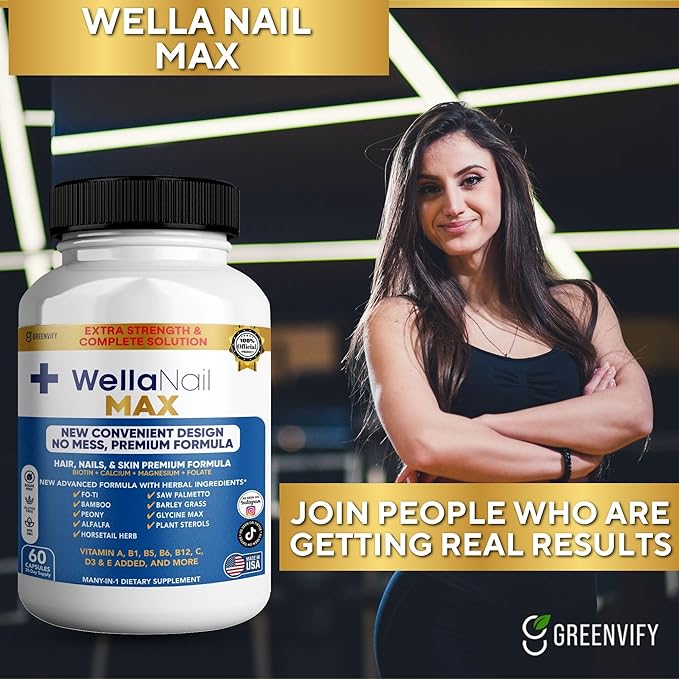 WellaNail MAX Hair Nails &amp Skin Supplement (3)