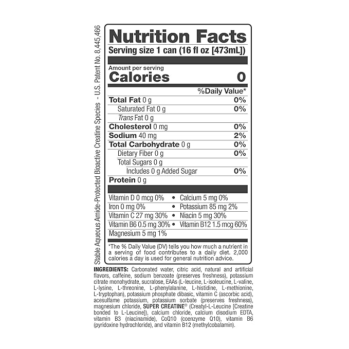 Bang Star Blast Energy Drink 0 Calories Sugar Free with Super Creatine 16oz 4 Count
