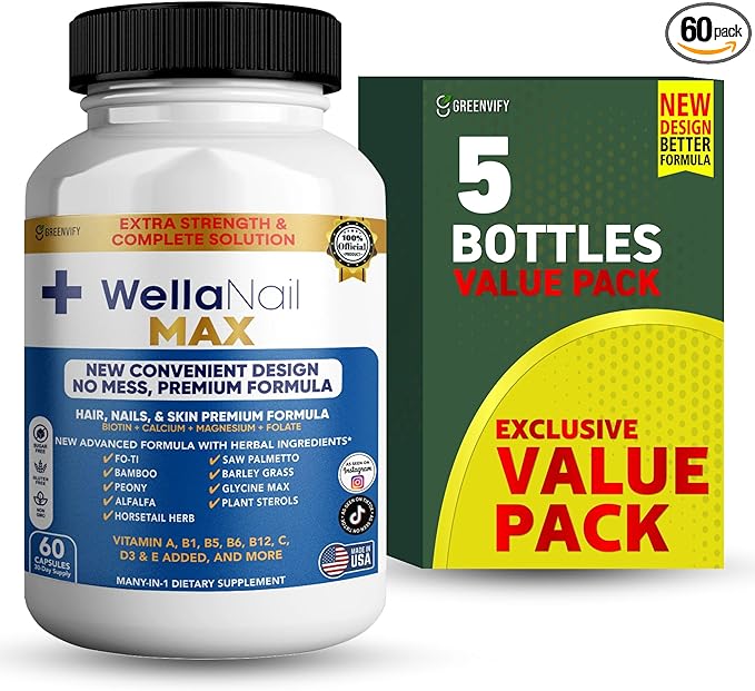 WellaNail MAX Hair Nails &amp Skin Supplement (5)
