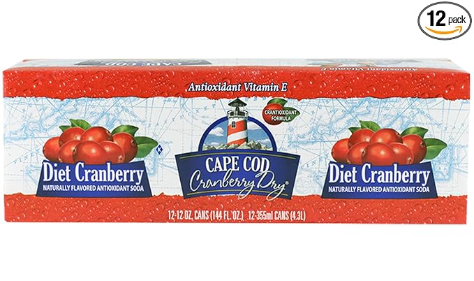 Polar Beverages Diet Cape Cod Cranberry 12 Fluid Ounce (Pack of 12)