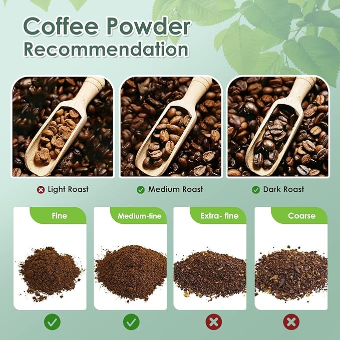 Reusable Coffee Capsules for Originales Stainless Steel Refillable Coffee Pods 2pcs Reutilisable Refillable Espresso Capsule(2 Cup+ Tamper+ Stainless Steel Spoon)