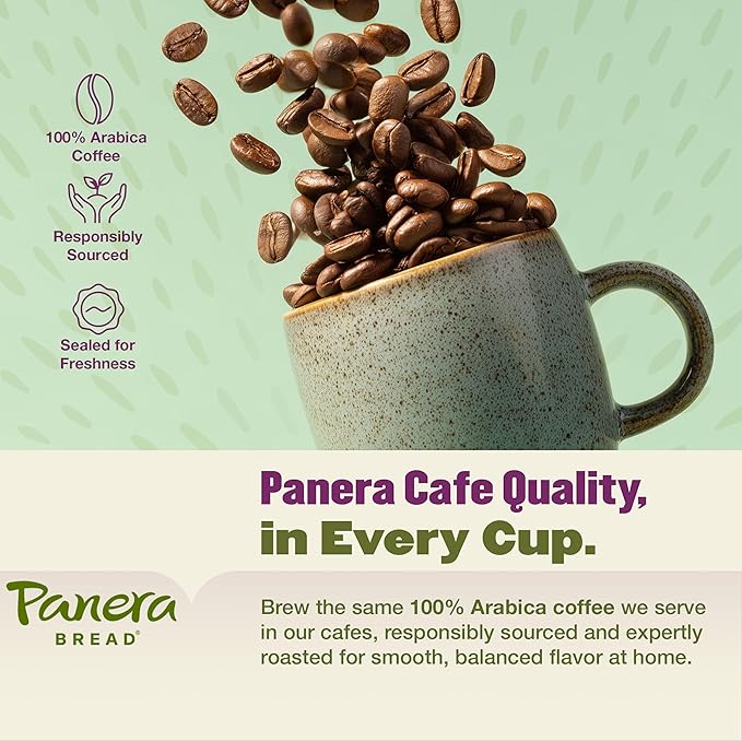 Panera Bread Hazelnut Crème Light Roast Coffee - Cafe-Quality Cup Pods Smooth Buttery Flavor 100% Arabica No Artificial Ingredients 96 Single Serve Pods (4 Packs of 24)