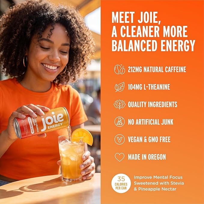 Joie Energy Drink (Blood Orange Passion 12 Fl Oz (Pack of 12))