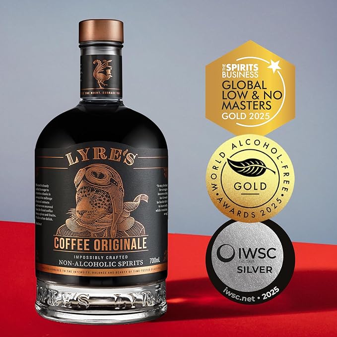 Lyre's Coffee Liqueur Alternative Award-Winning Coffee Originale Non Alcoholic Spirit Zero Proof Spirit for Espresso Martinis &amp Mocktails Alcohol Free Liqueur (23.7 Fl Oz)