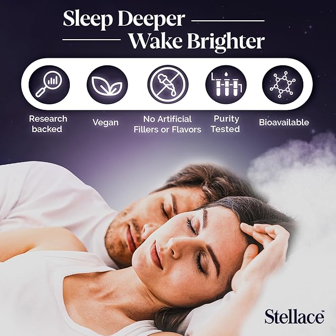 Premium Sleep Supplement: Vegan Night Capsules with Melatonin Valerian Root &amp Magnesium Gycinate - Deep Sleep Aid for Conscious Rest Reduced Nighttime Awakenings - 30 Day Supply