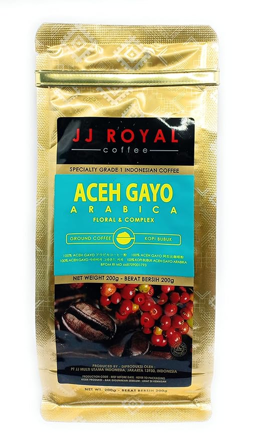 JJ Royal Aceh Gayo Arabica (Ground Coffee) 200 Gram