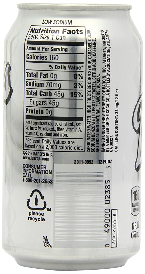Barq's Root Beer 12 Oz. Cans Case of 24