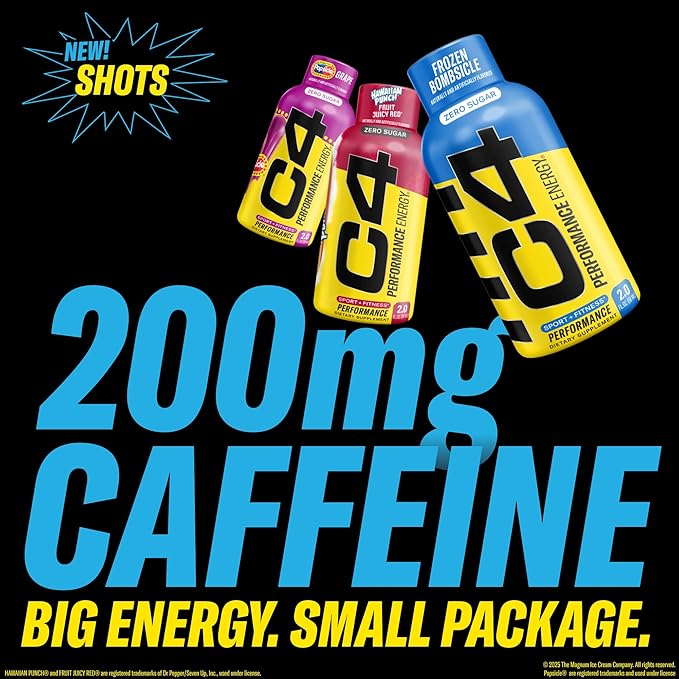 C4 Performance Energy Shot 2oz 12pk - Grape Popsicle