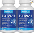 Provasil Brain Supplement for Memory Focus Mood &amp Concentration | Ginko Leaf Flavonoids Bacopa Monnieri &amp Biotin | Improve Mental Performance Attention &amp Cognitive Health (Pack of 2)