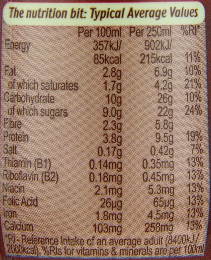 Weetabix Chocolate Breakfast Drink 250 ml (Pack of 8)