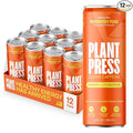 Plant Press - Organic Energy Drink 100 mg Caffeine Clean Coffee Alternative Full Range of Vitamins Electrolytes No Sugar Alcohols No Preservatives - Passionfruit Peach (12 Fl Oz 12 Pk)