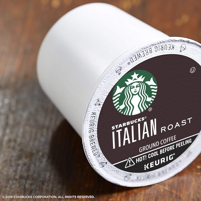 Starbucks K-Cup Coffee Pods - Dark Roast French Roast and Italian Roast for Keurig Brewers
