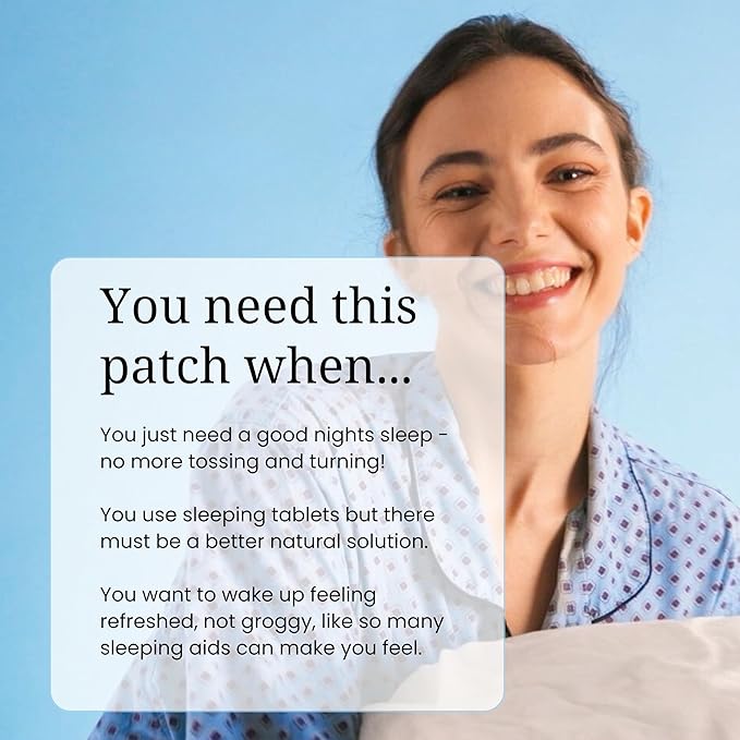 The Patch Remedy Sleep | Valerian Passionflower Hops Magnesium Glycinate | 30 Patches