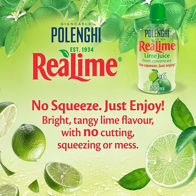Polenghi Lazy Lime Lime Juice 15 x 200ml