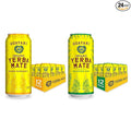Yerba Madre Organic Yerba Mate Clean Energy Drink Alternative Bundle Orange Exuberance &amp Enlighten Mint Flavors 15.5 Oz (Pack of 24) 150mg Natural Caffeine Smooth Energy &amp Focus