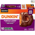 Dunkin' Turtle Love Flavored Coffee 10 Count (Pack of 6) Keurig K-Cup Pods