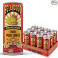 Bollygood Sparkling Lemonade Lemon Mango Turmeric Indian Inspired Beverage Nimbu Pani No Artifical Colors or Flavors Non-GMO Project Verified 12 FL OZ Cans (Pack of 12)