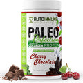 Paleo Perfection Cherry Chocolate Grass Fed Beef Collagen Protein Powder with Stevia - Paleo Keto SCD AIP Protein Powder w/ Apple Fiber Carrot &amp Broccoli - 300g Protein Powder &amp Superfood