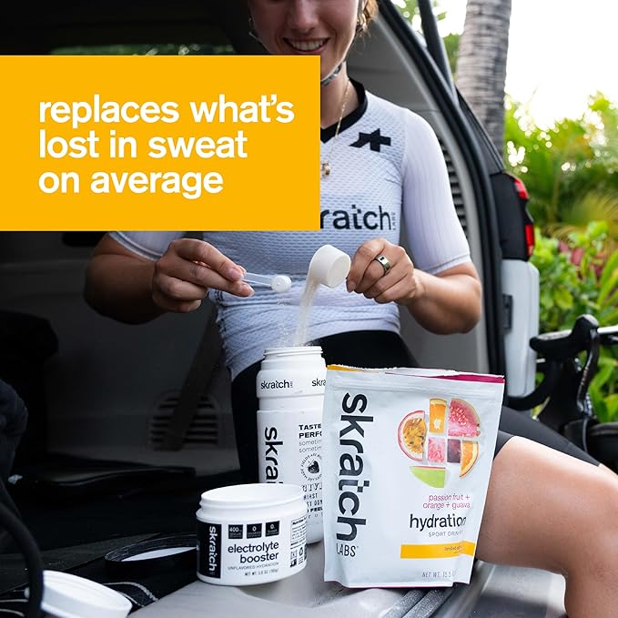 Skratch Labs Hydration Sports Drink Mix Packets – Real‑Fruit Electrolyte Powder for Fast Hydration &amp Endurance | Passion Fruit Orange Guava | 20 Pack | Vegan Non‑GMO Clean Ingredients