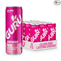 GURU Fruit Punch Organic Energy Drinks Clean Energy Drink with Plant Based Natural Caffeine from Green Tea + Focus with L Theanine Gluten Free and Vegan 140MG Caffeine 12oz (Pack of 12)