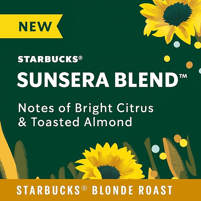 Starbucks K-Cup Coffee Pods Sunsera Blend For Keurig Coffee Makers 100% Arabica 1 Box (40 Pods)